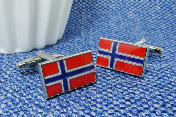 Manchetknopen Vlag Noorwegen