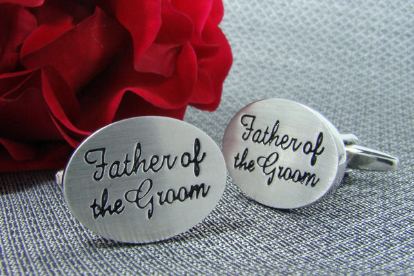 Manchetknopen Father of the groom Mat Staal