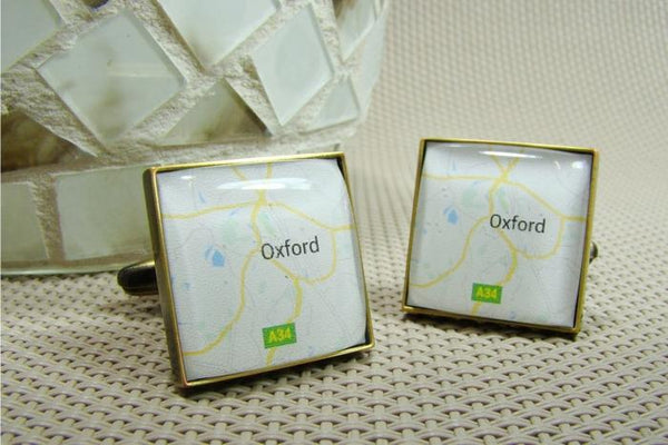 Manchetknopen Google Maps Oxford
