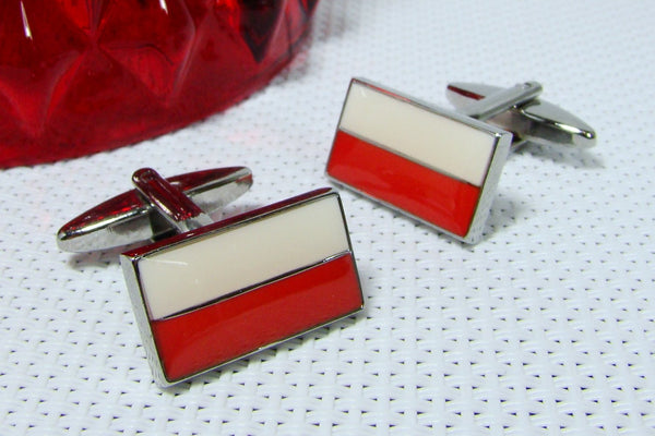 Manchetknopen Vlag Polen