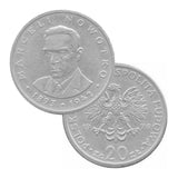 Zilveren Sleutelhanger Polen 20 Zloty  - Marceli Nowotko