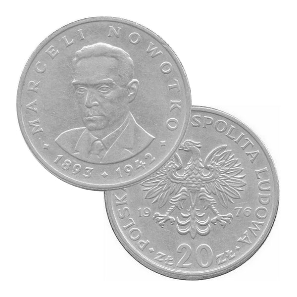 Zilveren Sleutelhanger Polen 20 Zloty  - Marceli Nowotko