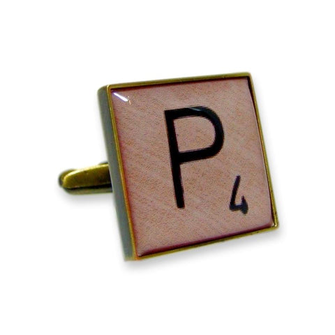 Manchetknoop Scrabble Letter P (PER STUK)