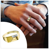 Ring 14 Karaat Geelgoud diamant 0.005 ct.