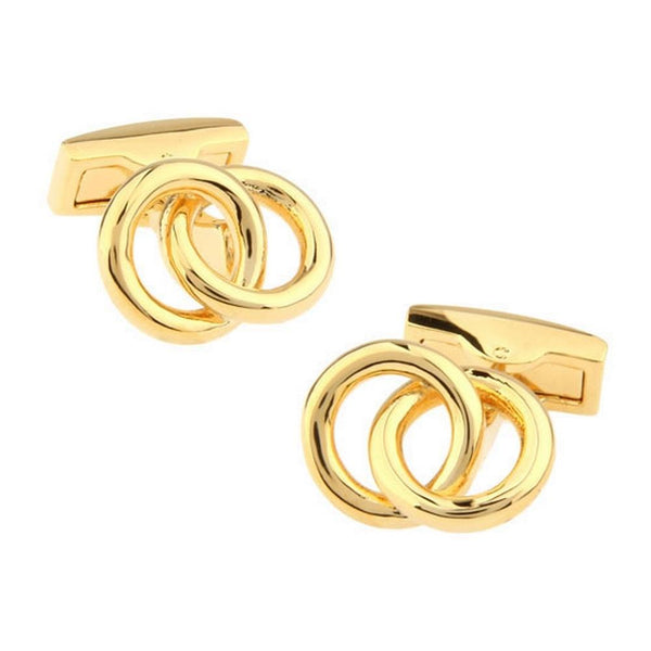 Manchetknopen Trouwringen (gravure initialen en datum)