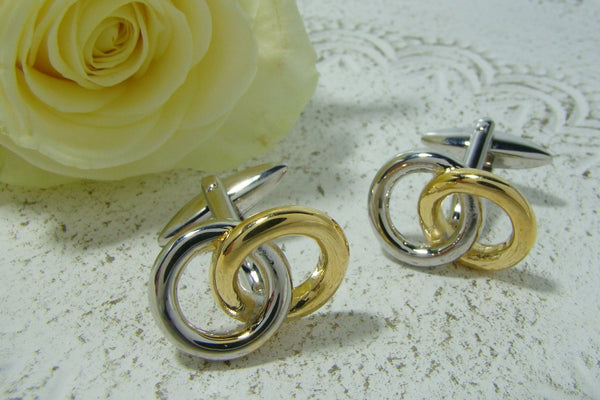 Manchetknopen Trouwringen Goud-Zilverkleurig