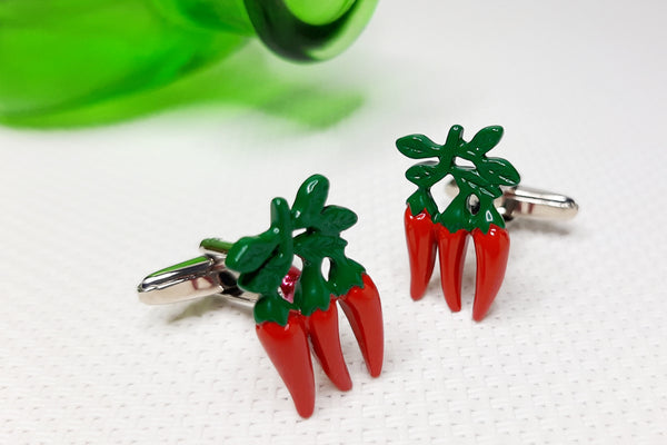 Manchetknopen Rode Pepers