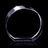 Glasgeschenk Rond - 90x84x42 mm - met gravure naar keuze