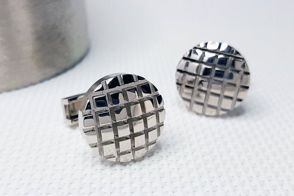 Manchetknopen Button - Zilverkleurig