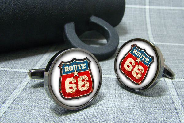 Manchetknopen Route 66