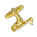 Manchetknopen Saxofoon Goudkleurig