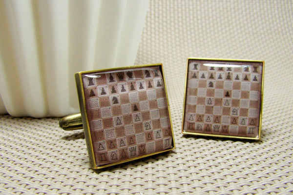 Manchetknopen Schaakspel