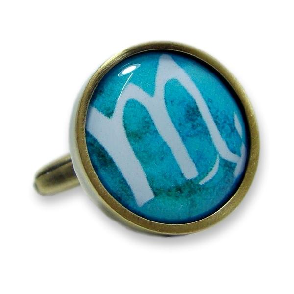 Manchetknoop Sterrenbeeld Schorpioen Aquarel (PER STUK)