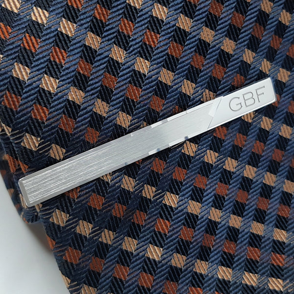 Dasschuif Echt Zilver Facetbaan - inclusief gravure