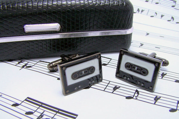 Manchetknopen Cassettebandje