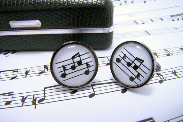 Manchetknopen Muzieknoten
