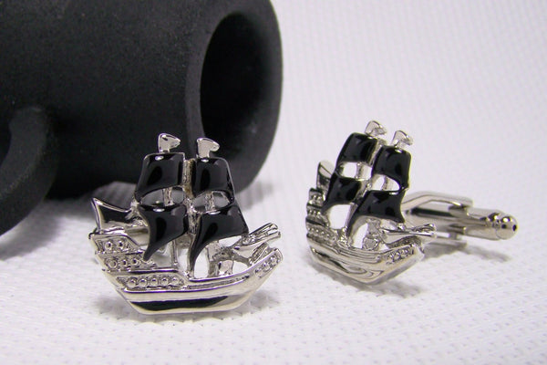 Manchetknopen Piratenschip