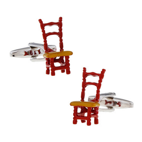 Manchetknopen Antieke Stoel - rietenzitting