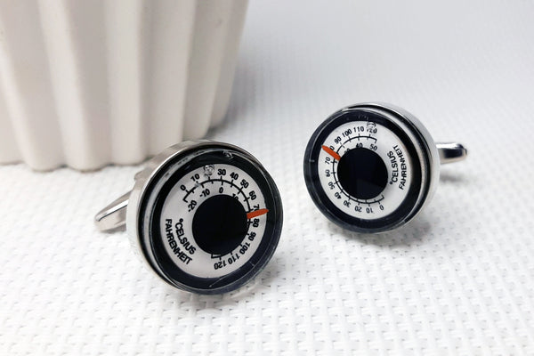 Manchetknopen Thermometer