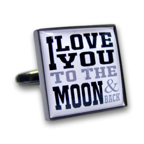 Manchetknopen I Love You to the moon & back