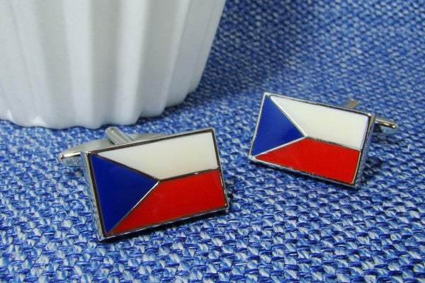 Manchetknopen Vlag Tsjechie