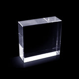Glasgeschenk Rond - 90x84x42 mm - met gravure naar keuze