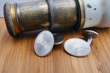 Zilveren Manchetknopen Vintage Ovaal