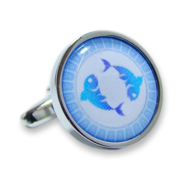 Manchetknoop Sterrenbeeld Vissen Colourful (PER STUK)