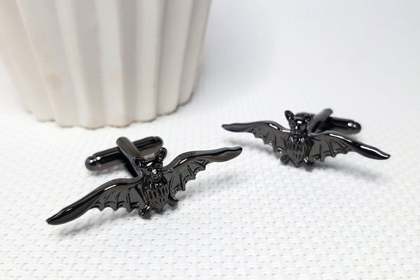 Manchetknopen Vleermuis Antraciet